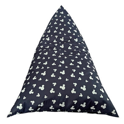 Disney Mickey Silhouette Print Bean Bag For Kids, Dark Grey, W109 X D70 X H65Cm - image 1
