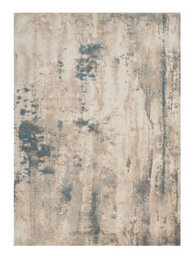 Ivory Teal Abstract Luxurious Modern Easy To Clean Rug For Dining Room Bed Room And Living Room-66 X 229Cm (Runner) - thumbnail 6