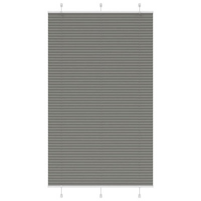 Berkfield Pleated Blind Anthracite 120X200 Cm Fabric Width 119.4 Cm Polyester - image 1