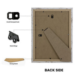 Ak Frames White Rustic 8X6 Frame With 5X3 Mount And Perspex Front - thumbnail 3