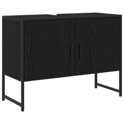Walplus Bathroom Furniture Set With Storage 2 Pcs Black 80 X 33 X 60 Cm - thumbnail 5