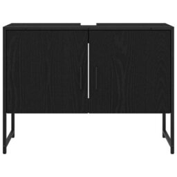 Walplus Bathroom Furniture Set With Storage 2 Pcs Black 80 X 33 X 60 Cm - thumbnail 7