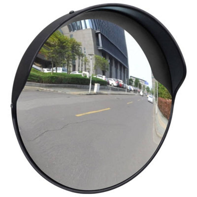 Walplus Convex Traffic Mirror Pc Plastic Black 30 Cm Outdoor - image 1