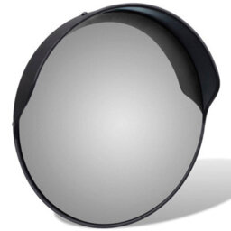 Walplus Convex Traffic Mirror Pc Plastic Black 30 Cm Outdoor - thumbnail 3