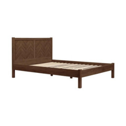 King Bed Frame Walnut Birlea Herringford 5Ft 150Cm Chevron Parquet - thumbnail 6