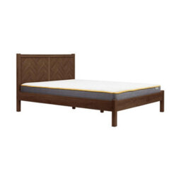 King Bed Frame Walnut Birlea Herringford 5Ft 150Cm Chevron Parquet - thumbnail 5
