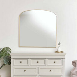 Melody Maison Large Gold Framed Arched Wall Mirror 92Cm X 91Cm - thumbnail 8