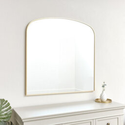 Melody Maison Large Gold Framed Arched Wall Mirror 92Cm X 91Cm - thumbnail 3