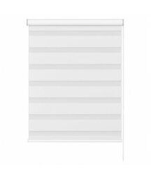 White Day & Night Zebra Roller Blind (165Cm Drop) - 110Cm