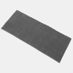 Ohs Chenille Noodle Non-Slip Soft Shower Bath Mat, 45 X 110Cm - Charcoal - thumbnail 4