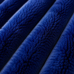 ARLinens Fluffy Fleece Blanket Ribbed For Bed Throw Blanket Reversible Multi Sizes 350Gsm (Navy Blue, Double) - thumbnail 6