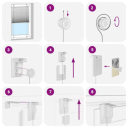 Berkfield Modern Pleated Blind Cream 100X200 Cm Fabric Width 99.4 Cm Polyester - thumbnail 5