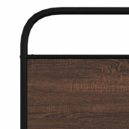 Berkfield Bed Frame Without Mattress 90X190 Cm Single Brown Oak Engineered Wood - thumbnail 8
