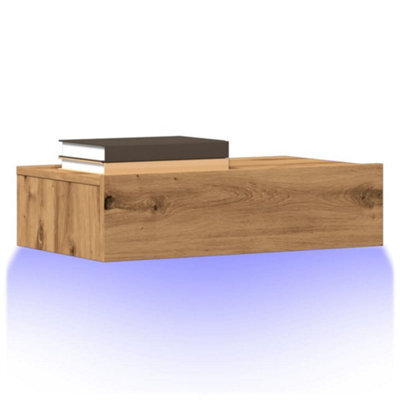 Berkfield Tv Cabinet With Led Lights Artisan Oak 60X35X15.5 Cm - image 1