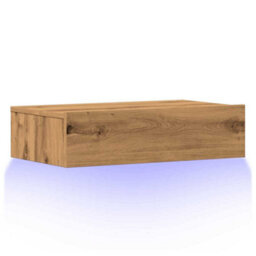 Berkfield Tv Cabinet With Led Lights Artisan Oak 60X35X15.5 Cm - thumbnail 3