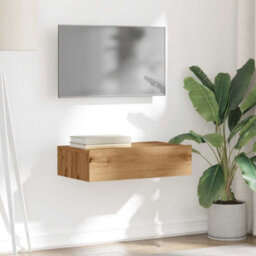 Berkfield Tv Cabinet With Led Lights Artisan Oak 60X35X15.5 Cm - thumbnail 5
