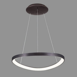 Luminosa Lighting Luminosa Modern Led Hanging Pendant Coffee Brushed, Warm White 3000K 2640Lm Dimmable - thumbnail 2