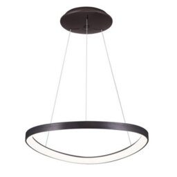 Luminosa Lighting Luminosa Modern Led Hanging Pendant Coffee Brushed, Warm White 3000K 2640Lm Dimmable - thumbnail 3
