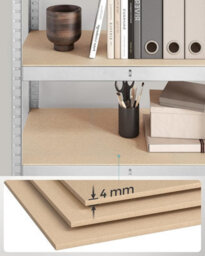 Songmics Storage Shelving, 5-Tier Steel Rack, Storage Organiser, Boltless Setup, Perfect For Garage Or Shed, Silver - thumbnail 8