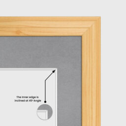 AK Frames 20X16 Light Oak Classic Multi Photo Frame With Mid Grey Mount - Holds 9 Apertures (2X) 7X5, (7X) 6X4 Photos - thumbnail 7