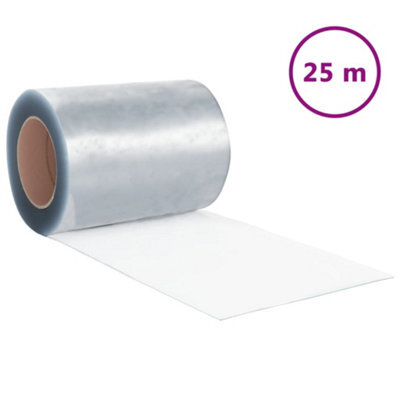 Berkfield Soft Strip Curtain Roll Pvc 3mm X 300mm 25 M - image 1