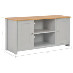 Vidaxl Tv Cabinet Grey 120X39X58 Cm - thumbnail 9