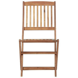 Berkfield Folding Outdoor Chairs 8 Pcs Solid Acacia Wood - thumbnail 3