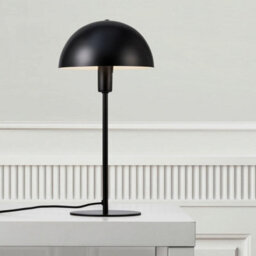Nordlux Ellen Metal Table Lamp Dome Shade Black,mains - thumbnail 1