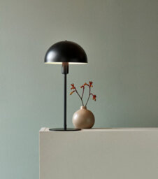 Nordlux Ellen Metal Table Lamp Dome Shade Black,mains - thumbnail 4