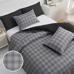 Lazzaro Luxury Microfiber Single Duvet Cover Set Durable Lightweight Bedding Sets With Zipper Closure - thumbnail 6