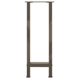 Berkfield Console Table Legs Natural Steel 2 Pcs 28X(72-73) Cm Steel - thumbnail 5