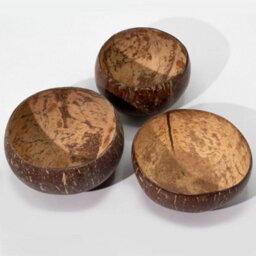 Serenityy Medium Natural Coconut Bowl, Handmade Polished Decorative Bowl, Approx. 6 X 13 Cm - thumbnail 2