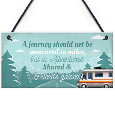 Red Ocean Journey Adventures Motorhome Caravan Decor Travelling Holiday Friendship Gifts - image 1