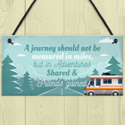 Red Ocean Journey Adventures Motorhome Caravan Decor Travelling Holiday Friendship Gifts - thumbnail 2