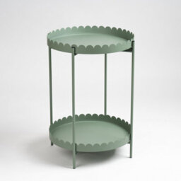 Scottish Everlastings Ltd. Scottish Everlastings Green Round Scallop Table - thumbnail 4
