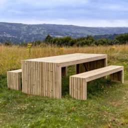 Timber Foundry Rustic Outdoor Dining Table 10-12 Seater Table Only - thumbnail 1