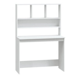 Berkfield Desk With Shelves White 102X45X148 Cm Engineered Wood - thumbnail 2