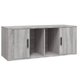 Berkfield Tv Cabinet Grey Sonoma 100X35X40 Cm Engineered Wood - thumbnail 2