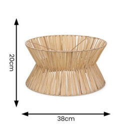 Valuelights Maddie Handmade Natural Paper Rope Easy Fit Ceiling Light Shade And Bulb (D)38Cm - thumbnail 6