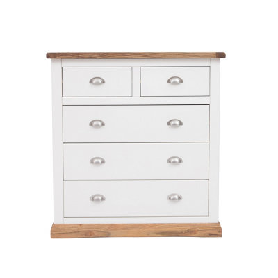 Cabinet Bits Tropea 5 Drawer Chest Of Drawers Chrome Cup Handle - image 1
