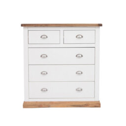 Cabinet Bits Tropea 5 Drawer Chest Of Drawers Chrome Cup Handle - thumbnail 1