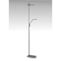 Luminosa Lighting Luminosa Phuket Floor Lamp 2 Light 21W Down 7W Up Led 3000K, 3000Lm, Touch Dimmer, Satin Nickel, 3Yrs Warranty - thumbnail 2