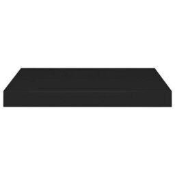 Berkfield Floating Wall Shelves 4 Pcs Black 40X23X3.8 Cm Mdf - thumbnail 5