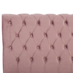 Beliani Waterbed Velvet Avallon 180 X 200 Cm (Eu Super King) Pink - thumbnail 9