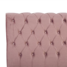 Beliani Waterbed Velvet Avallon 180 X 200 Cm (Eu Super King) Pink - thumbnail 8