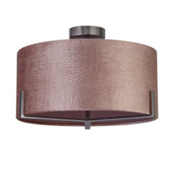 Lighting Collection Haitian Blush Velvet Ceiling Fitting - thumbnail 2