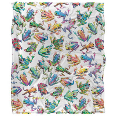 Royce Mcclure Sticky Fingers Silky Frog Supersoft Blanket Multicoloured (152Cm X 127Cm) - image 1