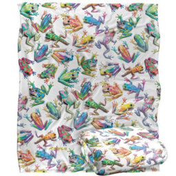 Royce Mcclure Sticky Fingers Silky Frog Supersoft Blanket Multicoloured (152Cm X 127Cm) - thumbnail 2