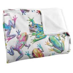 Royce Mcclure Sticky Fingers Silky Frog Supersoft Blanket Multicoloured (152Cm X 127Cm) - thumbnail 3