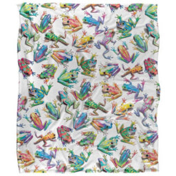 Royce Mcclure Sticky Fingers Silky Frog Supersoft Blanket Multicoloured (152Cm X 127Cm) - thumbnail 1